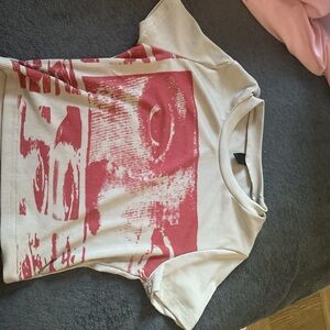 Kids Graphic Tee in Red and White